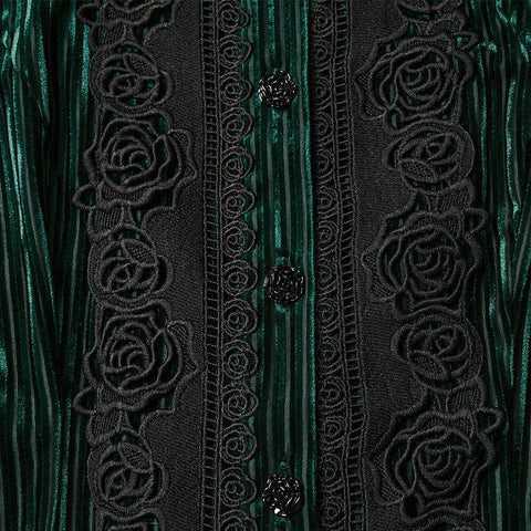 Täglich zartes Samt-Gothic-Hemd