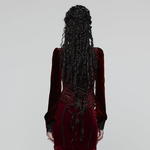 Täglich zartes Samt-Gothic-Hemd