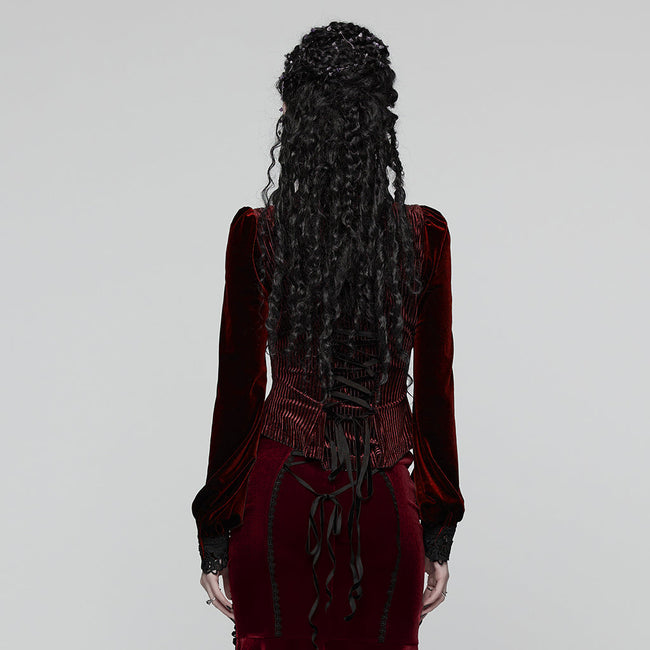 Täglich zartes Samt-Gothic-Hemd