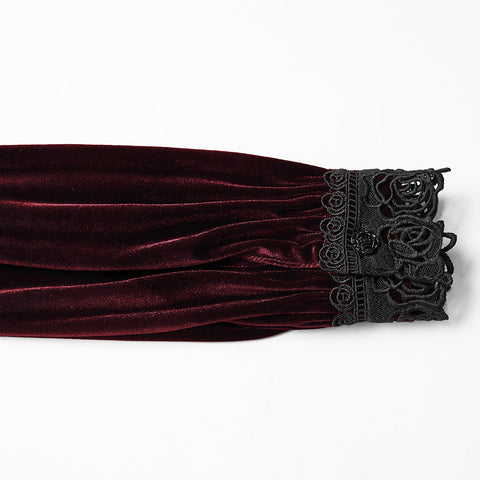 Täglich zartes Samt-Gothic-Hemd