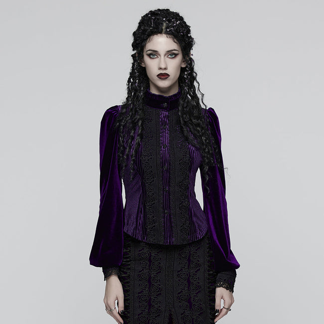 Täglich zartes Samt-Gothic-Hemd