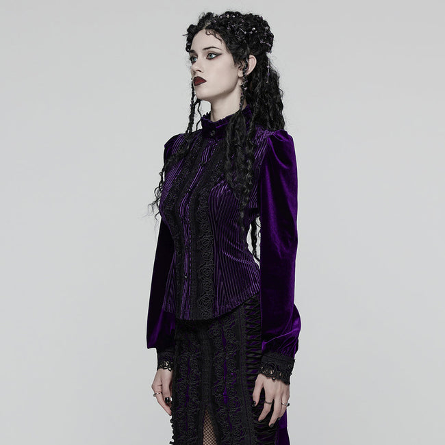 Täglich zartes Samt-Gothic-Hemd