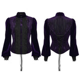 Täglich zartes Samt-Gothic-Hemd