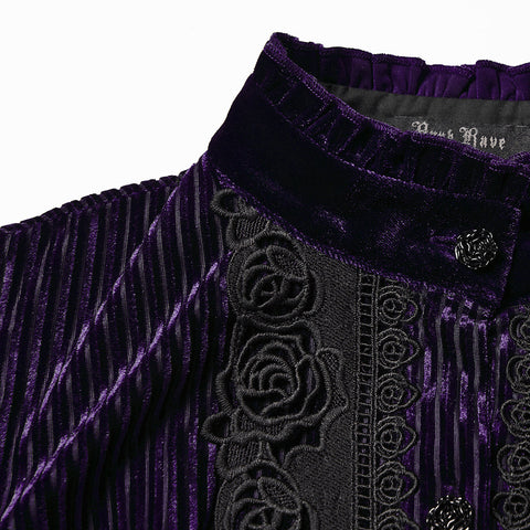 Täglich zartes Samt-Gothic-Hemd