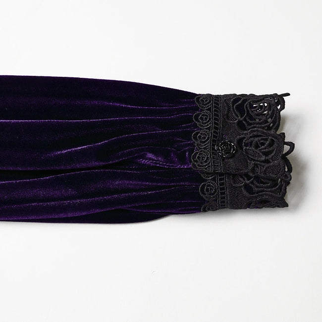 Täglich zartes Samt-Gothic-Hemd