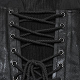 Punk-Tube-Top mit Kordelzug