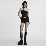 Punk-Tube-Top mit Kordelzug