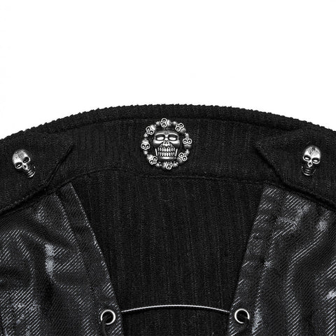 Punk-Tube-Top mit Kordelzug