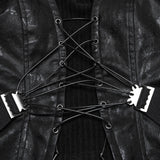 Punk-Tube-Top mit Kordelzug