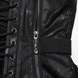 Punk-Tube-Top mit Kordelzug