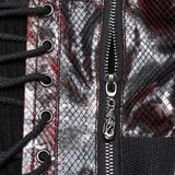 Punk-Tube-Top mit Kordelzug