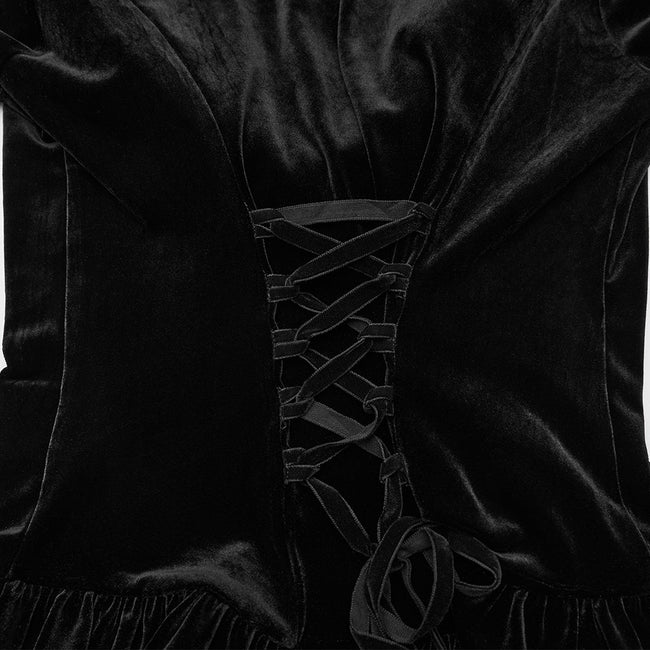 Gothic-Strickjacke mit V-Ausschnitt