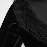 Gothic-Strickjacke mit V-Ausschnitt