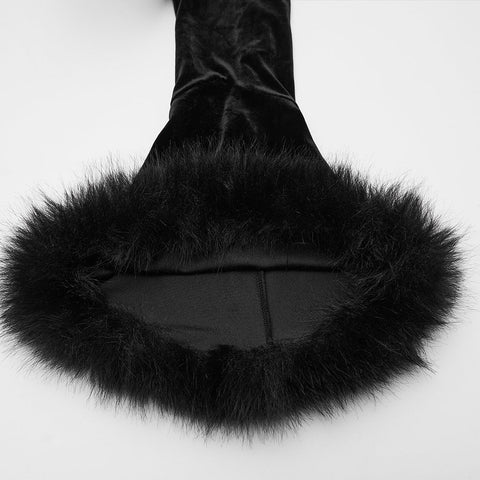 Gothic-Strickjacke mit V-Ausschnitt