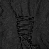 Goth-besticktes Chiffonhemd