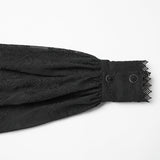Goth-besticktes Chiffonhemd