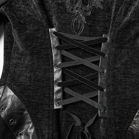 geheimnisvoller Kapuzenmantel im Gothic-Stil