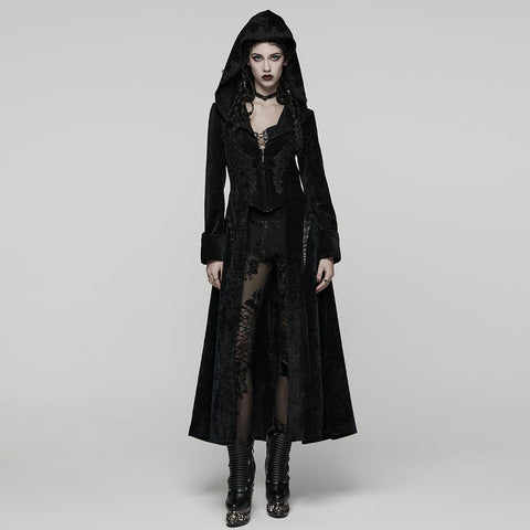 geheimnisvoller Kapuzenmantel im Gothic-Stil