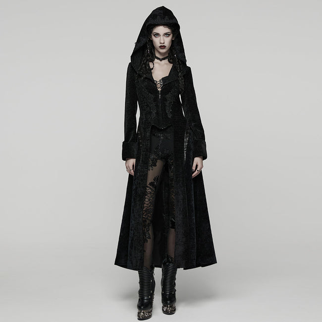 geheimnisvoller Kapuzenmantel im Gothic-Stil