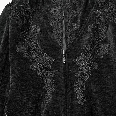 geheimnisvoller Kapuzenmantel im Gothic-Stil