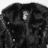 Wunderschöner Gothic-Plüschmantel