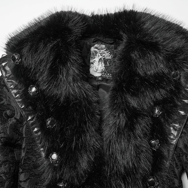 Wunderschöner Gothic-Plüschmantel