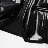 Dunkle Gothic-Lacklederweste