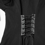 Punk-Skelettmantel mit Doppelreißverschluss