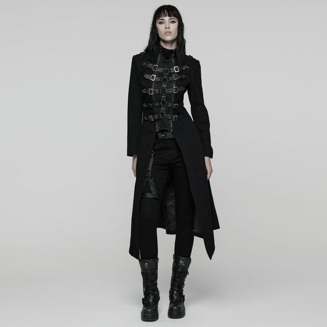 Punk-Skelettmantel mit Doppelreißverschluss