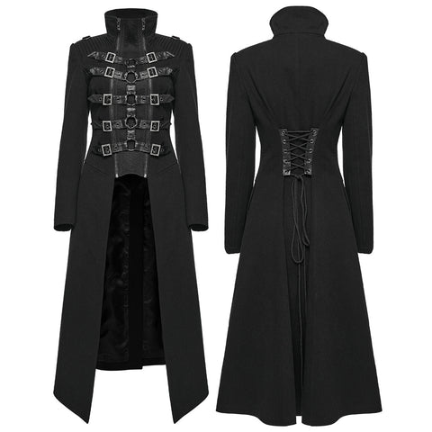 Punk-Skelettmantel mit Doppelreißverschluss