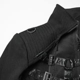 Punk-Skelettmantel mit Doppelreißverschluss