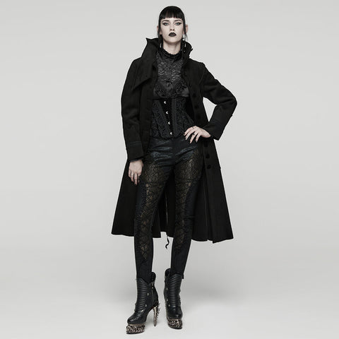 Nachtfledermaus-Gothic-Wollmantel