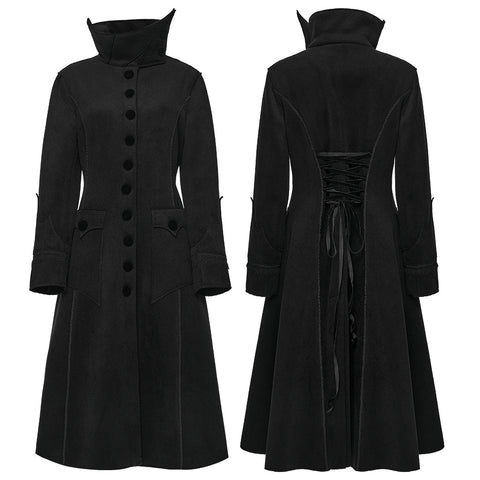 Nachtfledermaus-Gothic-Wollmantel