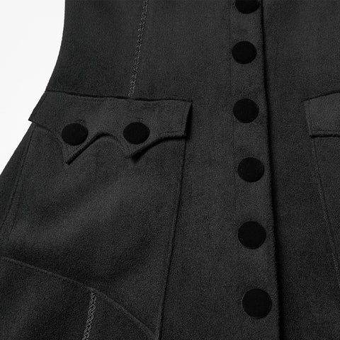 Nachtfledermaus-Gothic-Wollmantel