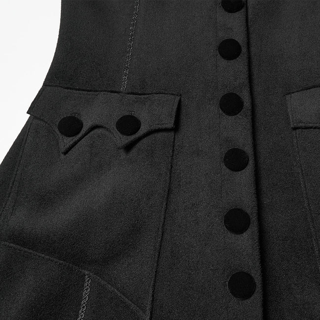 Nachtfledermaus-Gothic-Wollmantel