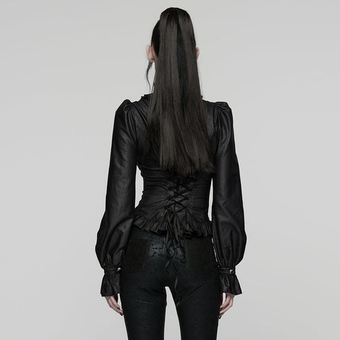 Gothic-Hemd mit Puffärmeln