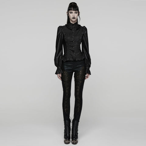 Gothic-Hemd mit Puffärmeln