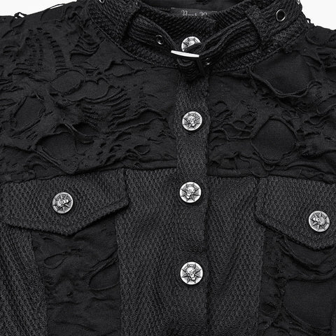 Coole, zerfetzte Punk-Kurzweste