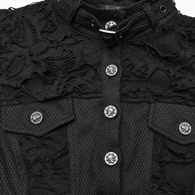 Coole, zerfetzte Punk-Kurzweste