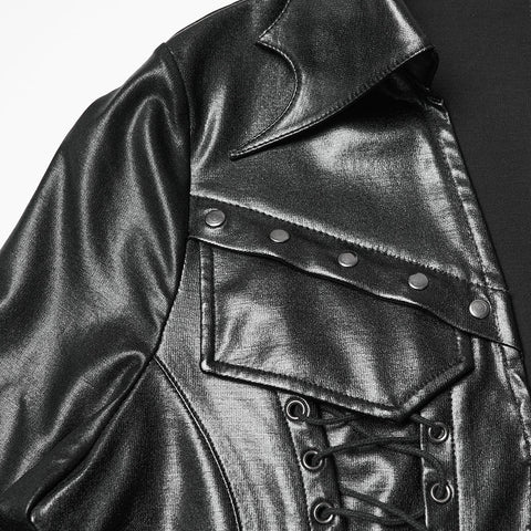 Punk-Jacke aus Kunstleder