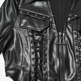 Punk-Jacke aus Kunstleder