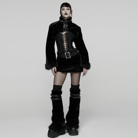 Punkiger, ultraweicher Pelzmantel