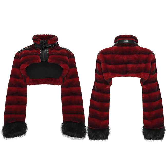 Punkiger, ultraweicher Pelzmantel