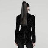 Gothic-Mantel mit Vintage-Print