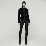 Gothic-Mantel mit Vintage-Print