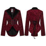 Gothic-Mantel mit Vintage-Print