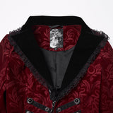 Gothic-Mantel mit Vintage-Print