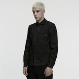 Cyberpunk-Splicing-Shirt für Herren