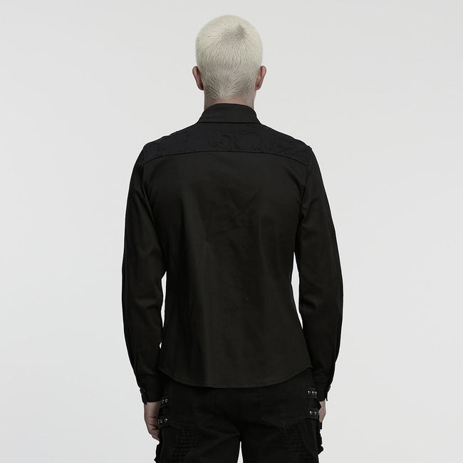 Cyberpunk-Splicing-Shirt für Herren