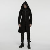 Cyberpunk-Herrenjacke mit Kapuze